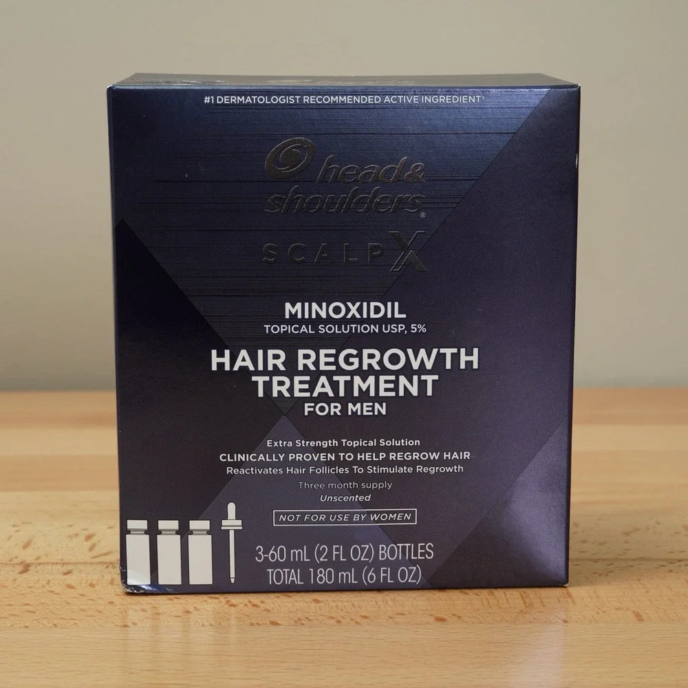 Head & Shoulders Scalp X 5% Minoxidil Hair Regrowth Treatment for Men 6oz